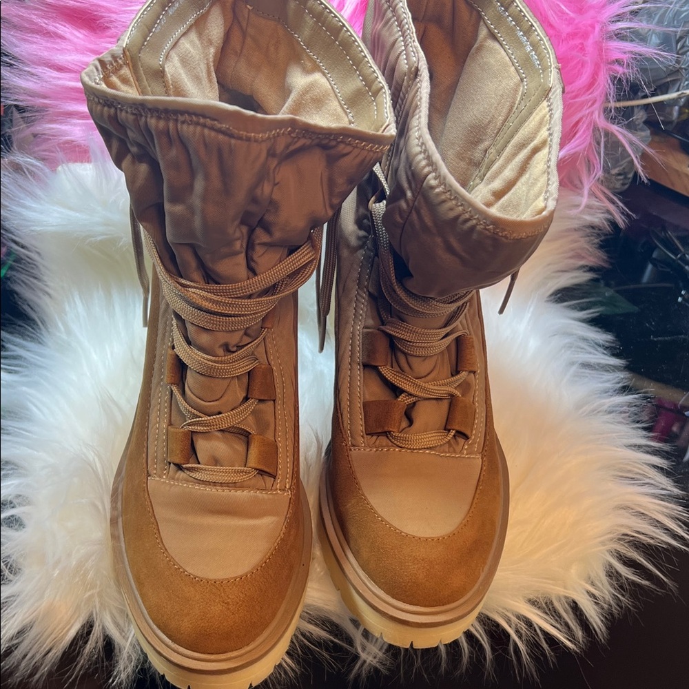Dolce Vita Tan Combat Boots